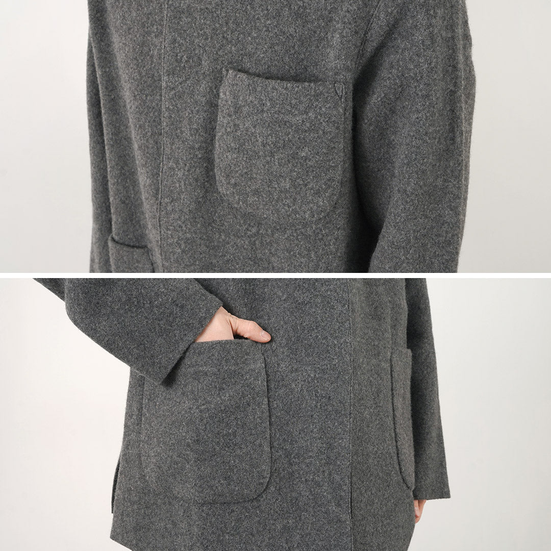 FILMELANGE / Hiet Melton Knit Jacket