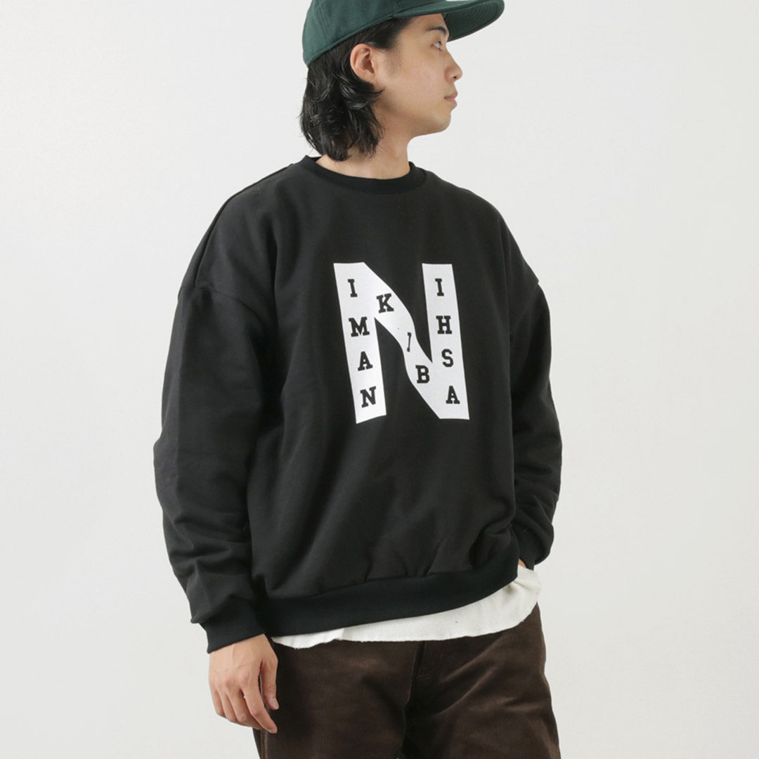 Fils du sweat à cou de fromage / Namikibashi Crew Neck