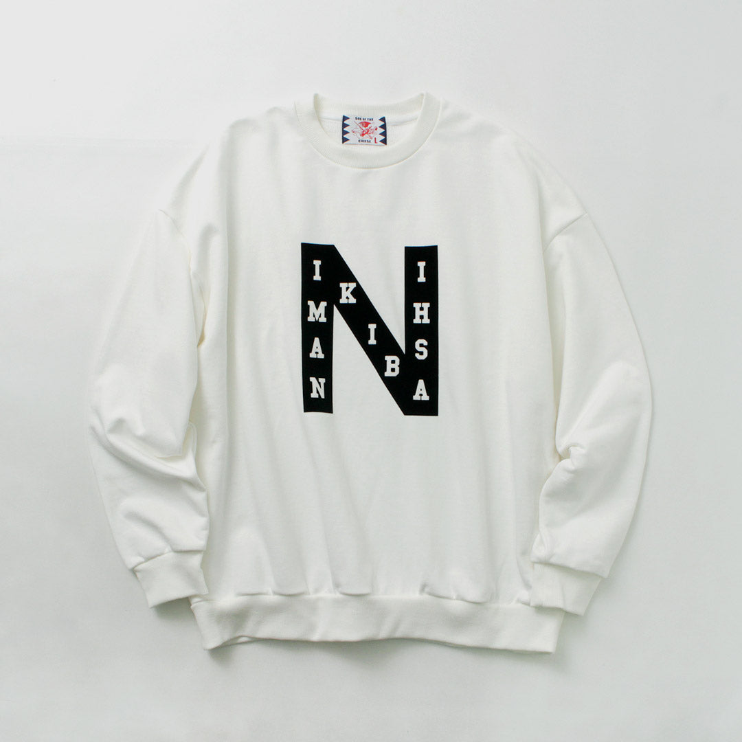 Fils du sweat à cou de fromage / Namikibashi Crew Neck