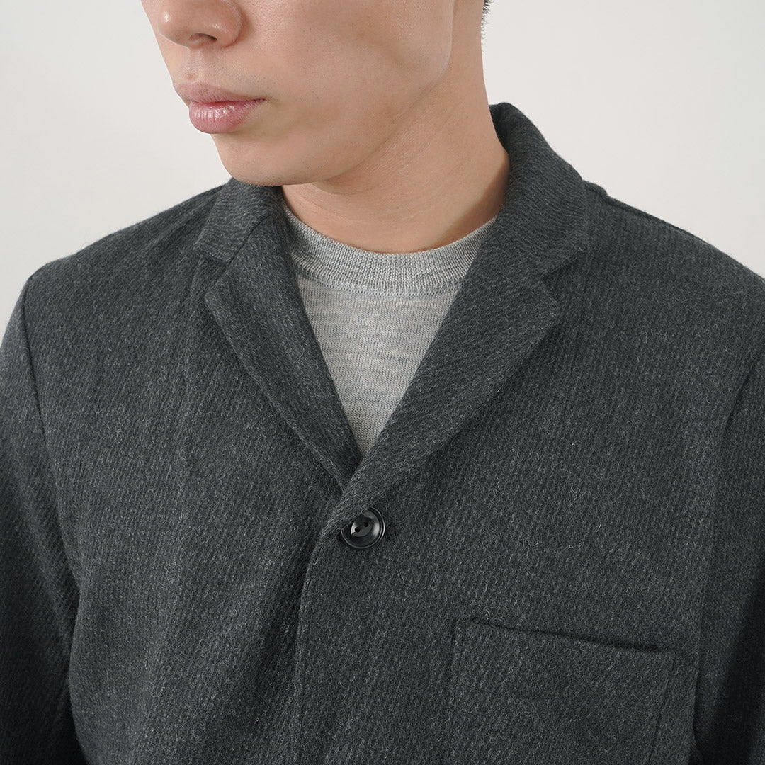 Re fait à Tokyo Japan / Wool Cashmere Kersey Coverall Jacket