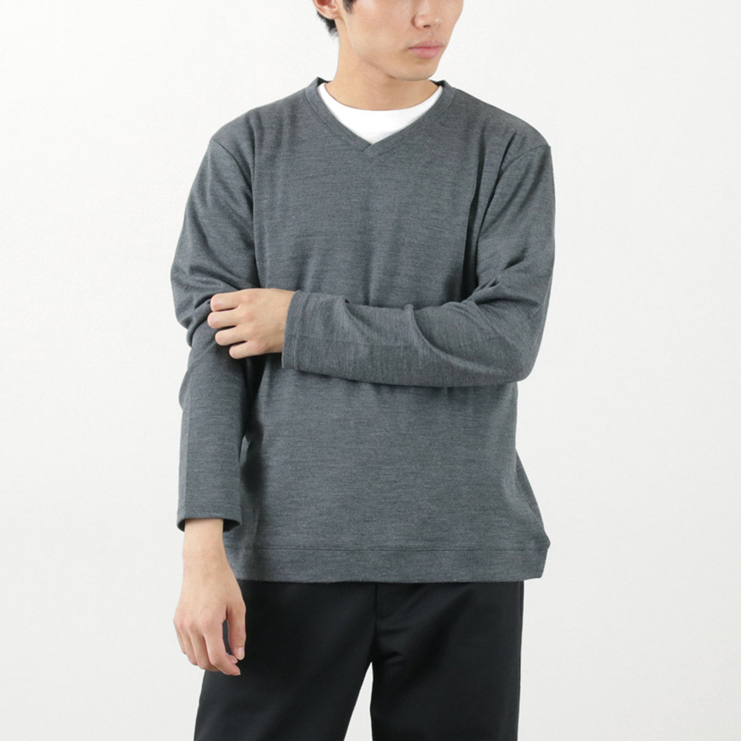 RE MADE IN TOKYO JAPAN / Dress Wool Knit V-Neck