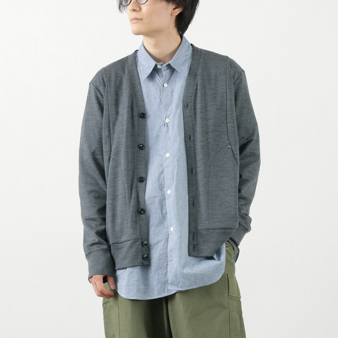 RE MADE IN TOKYO JAPAN / Dress Wool Knit Round Cut Cardigan