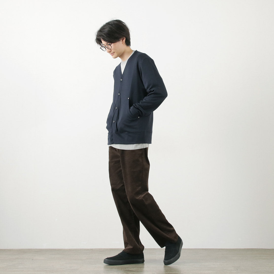 RE MADE IN TOKYO JAPAN / Dress Wool Knit Round Cut Cardigan