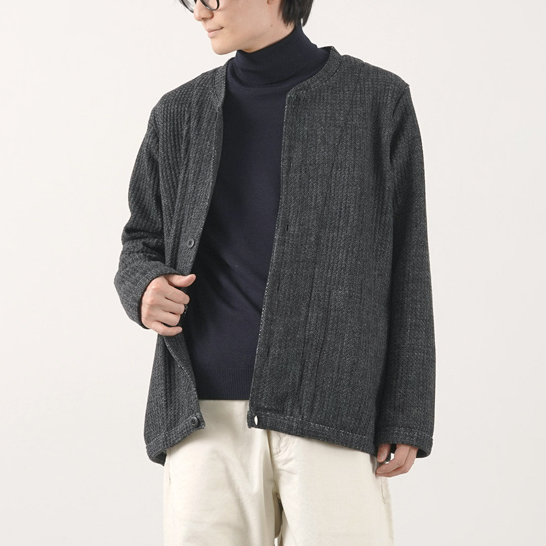 Re realizado en Tokio Japón / Glen Check Fleece Cardigan