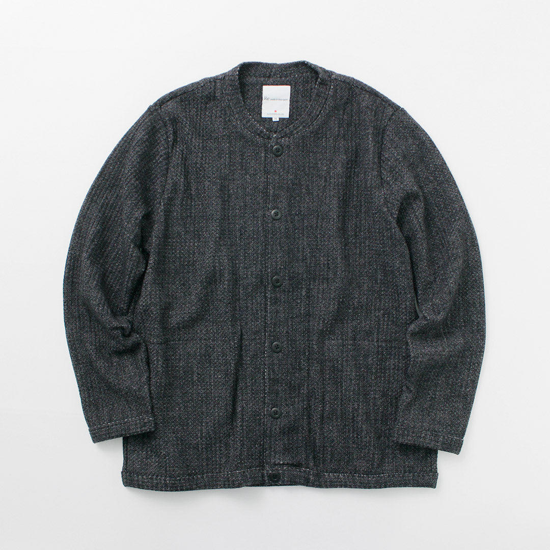 Re fait à Tokyo Japan / Glen Check Fleece Cardigan