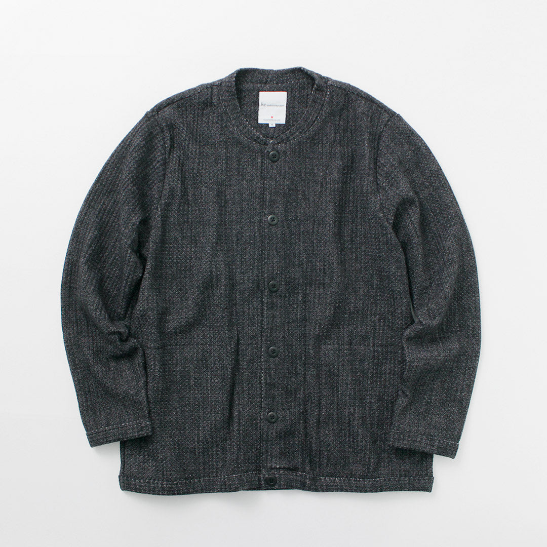 Re fait à Tokyo Japan / Glen Check Fleece Cardigan