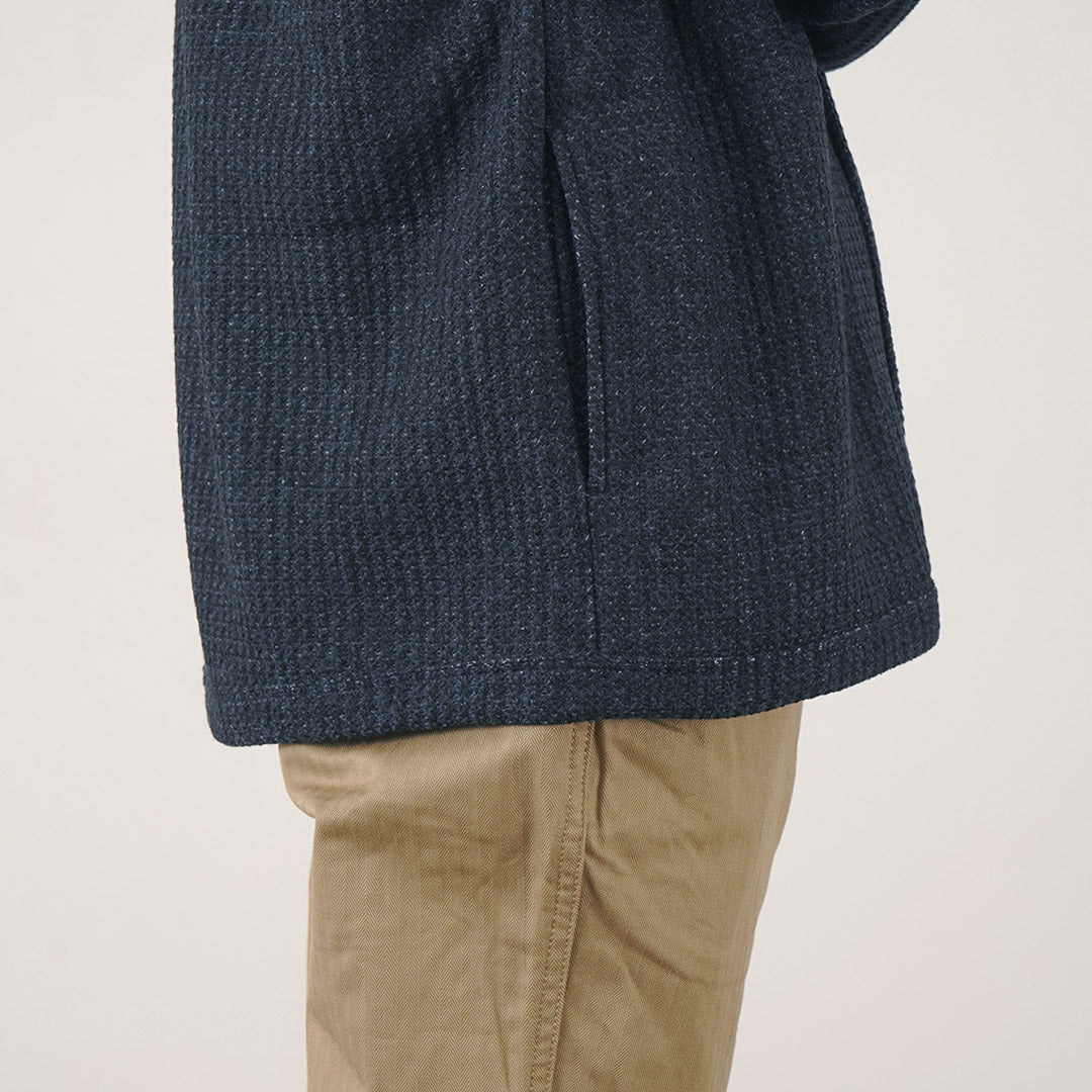 Re fait à Tokyo Japan / Glen Check Fleece Cardigan