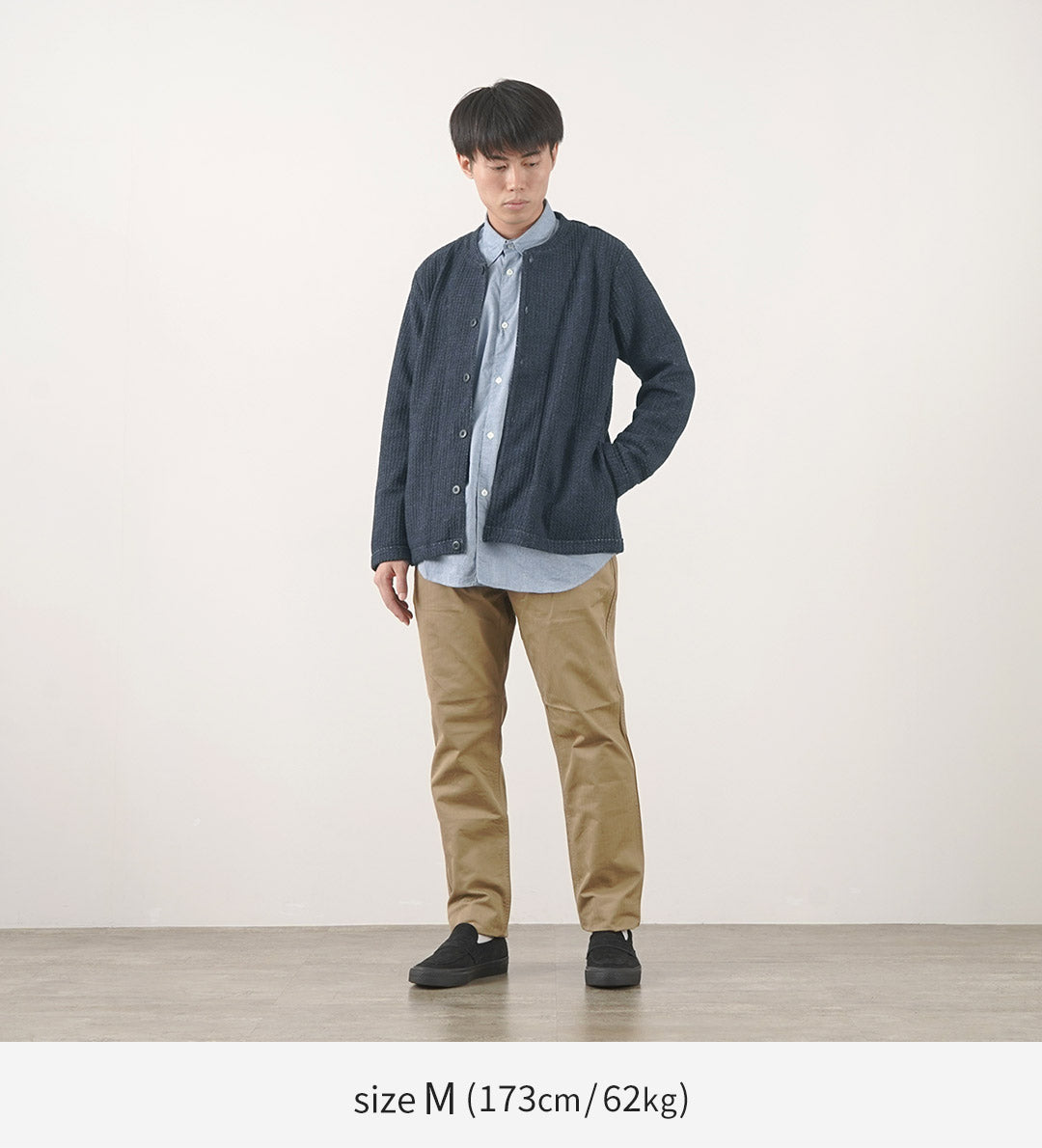 Re fait à Tokyo Japan / Glen Check Fleece Cardigan