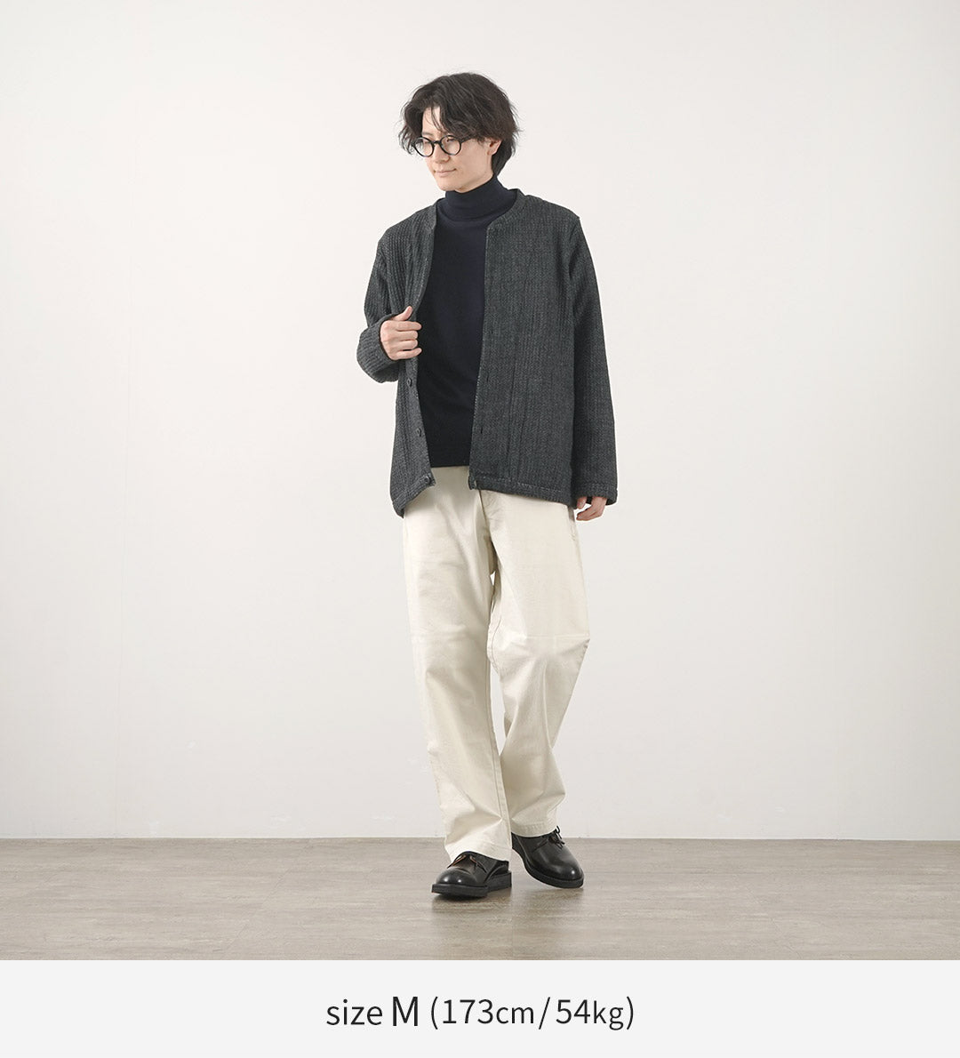 Re fait à Tokyo Japan / Glen Check Fleece Cardigan