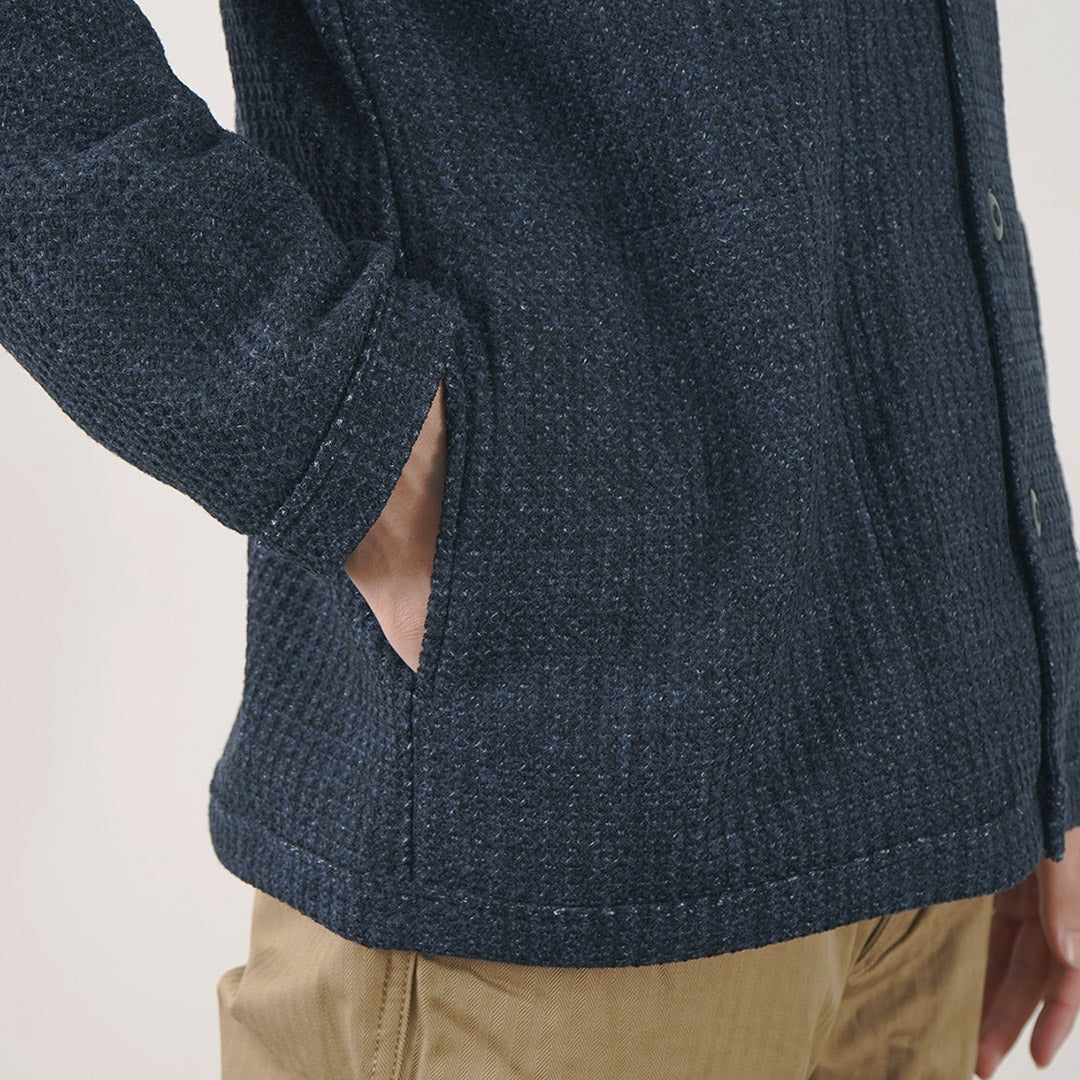 Re fait à Tokyo Japan / Glen Check Fleece Cardigan