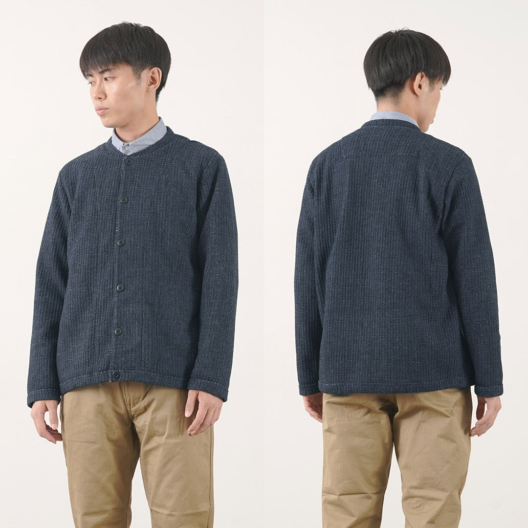 Re fait à Tokyo Japan / Glen Check Fleece Cardigan