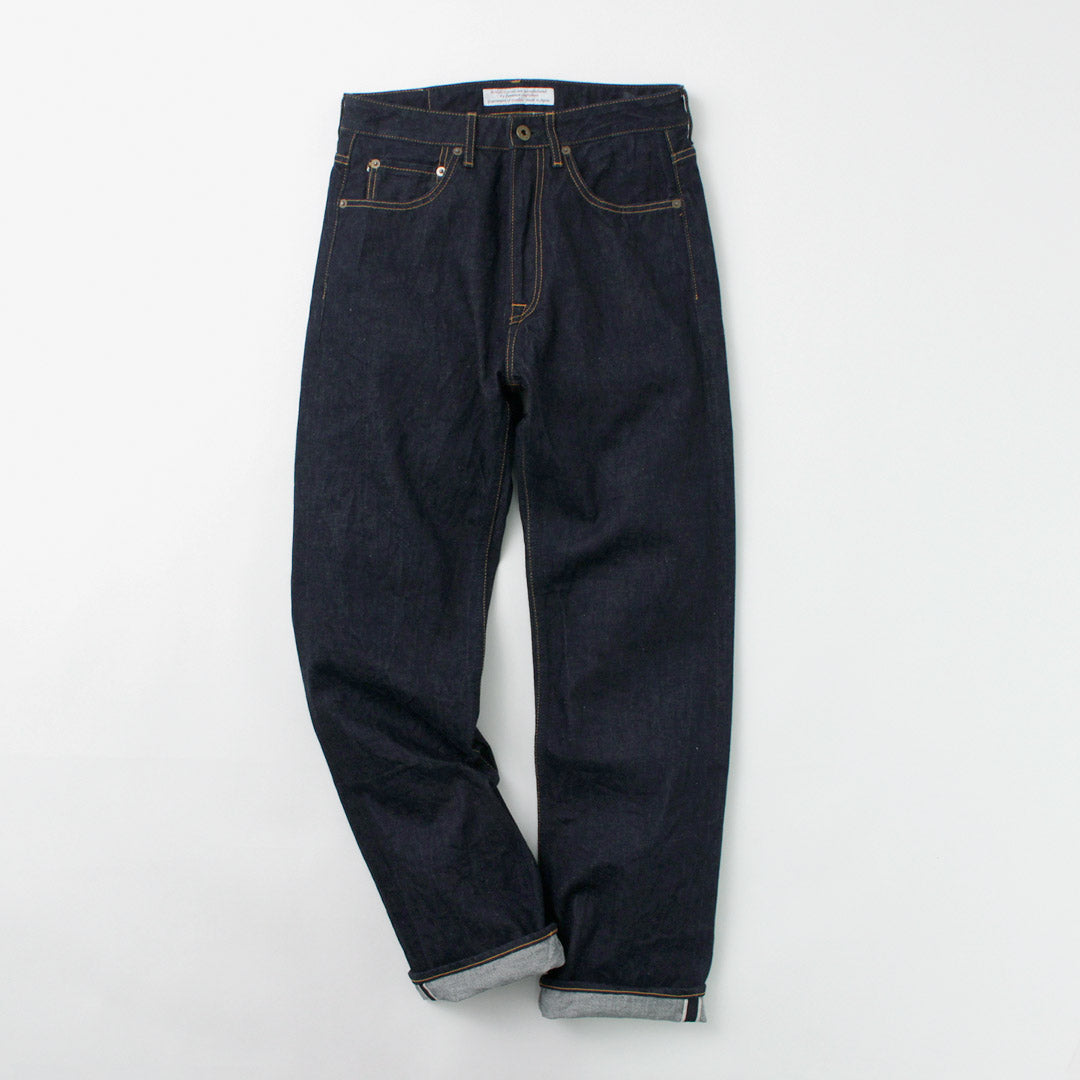 Jeans azul japonés / confort recta 12 oz de mezclilla de 5 oz