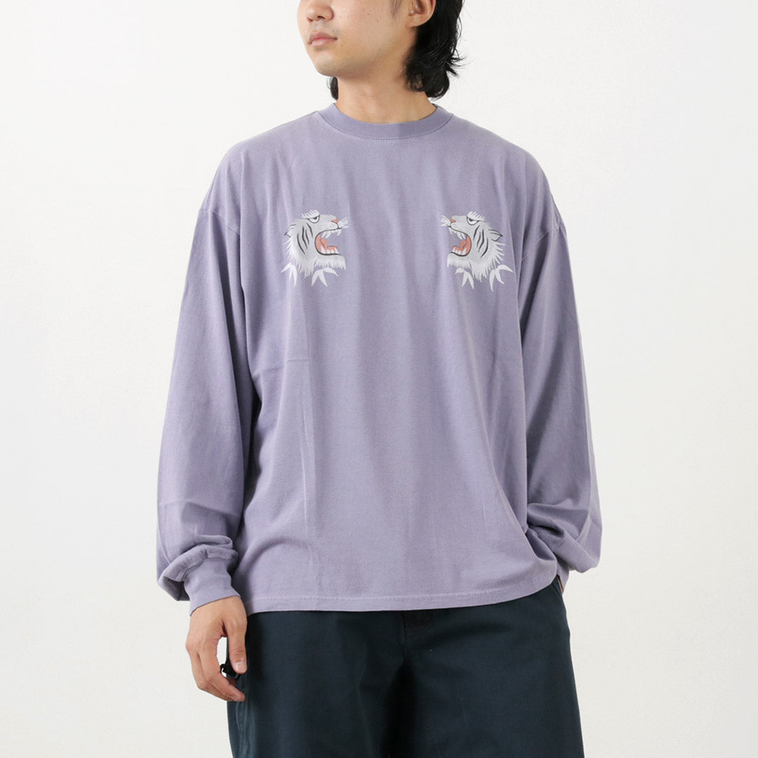 REMI RELIEF / Special Order HARD Special Processing 20 Jersey Long Sleeve T-Shirt (Tiger Pattern)