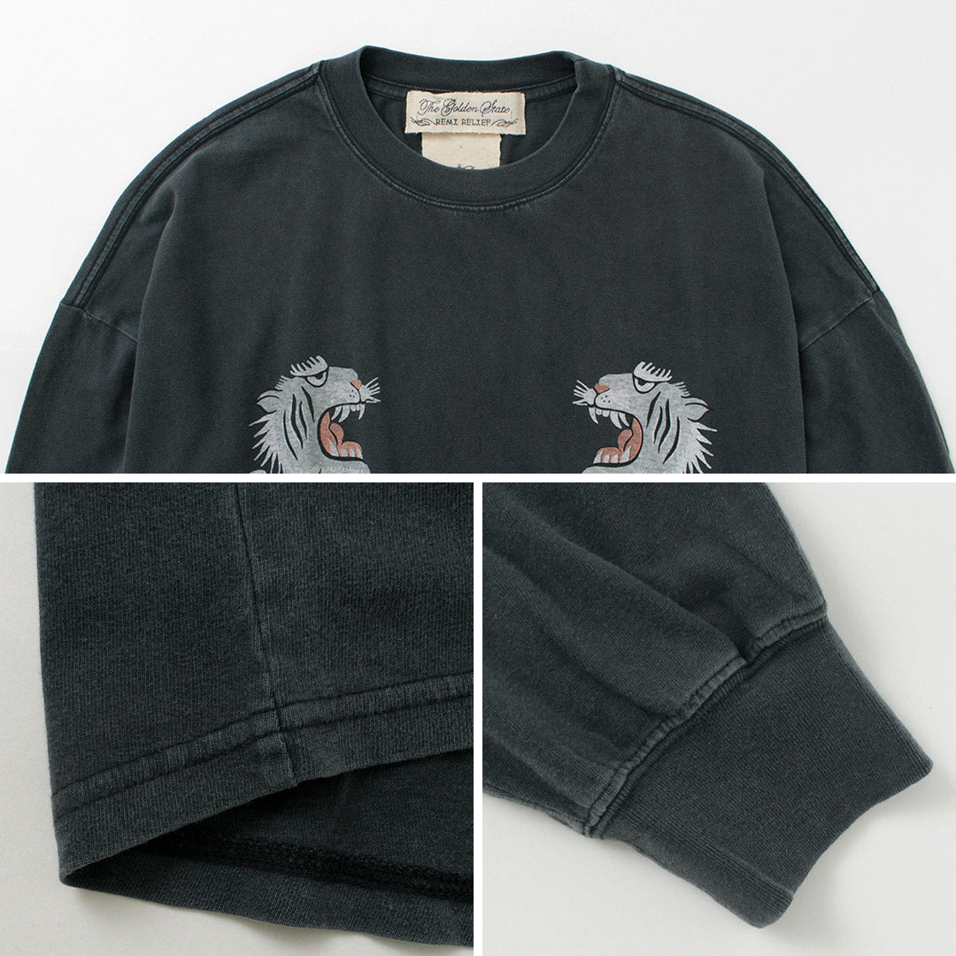 REMI RELIEF / Special Order HARD Special Processing 20 Jersey Long Sleeve T-Shirt (Tiger Pattern)