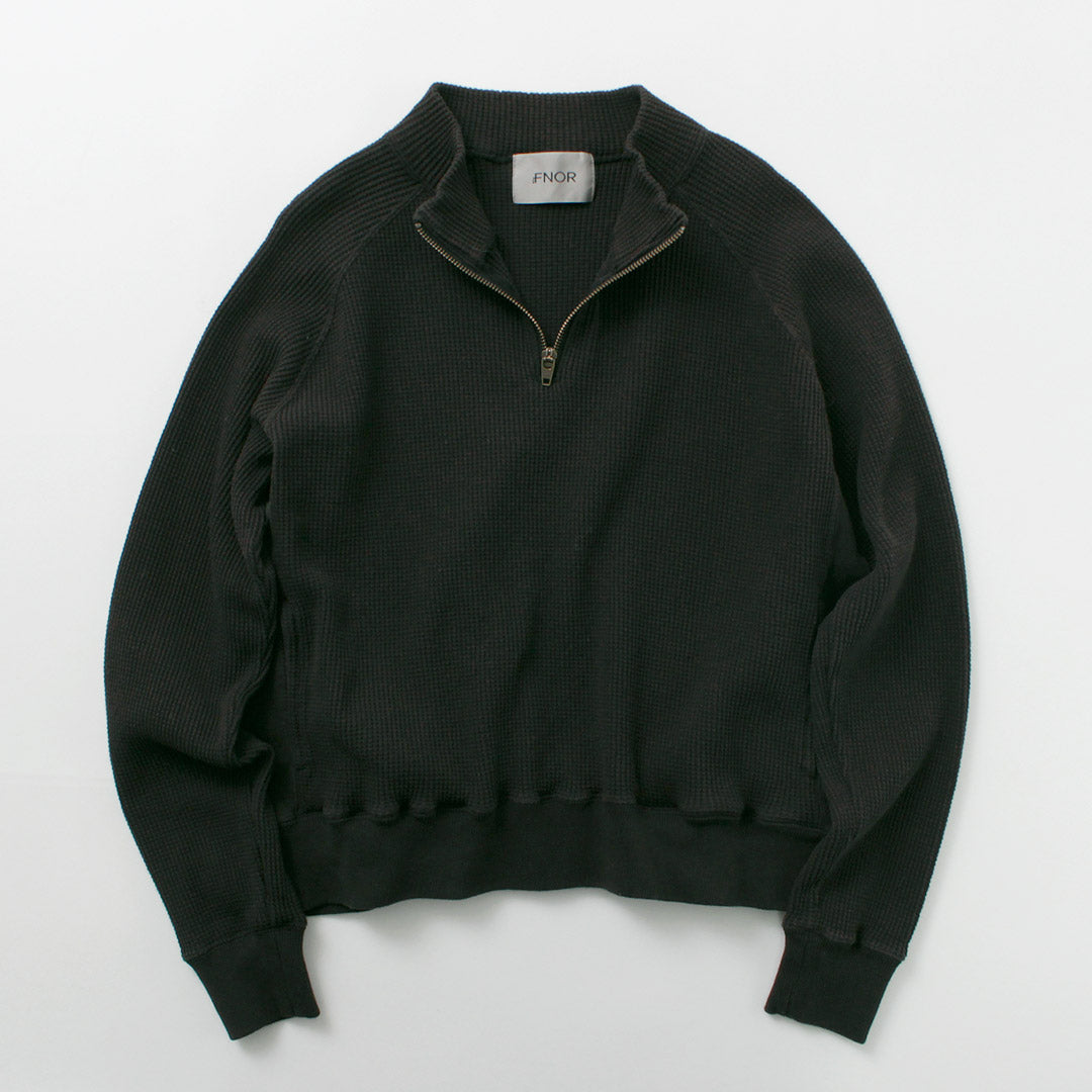 FNOR / Open-Ended Waffle Half-Zip Pullover