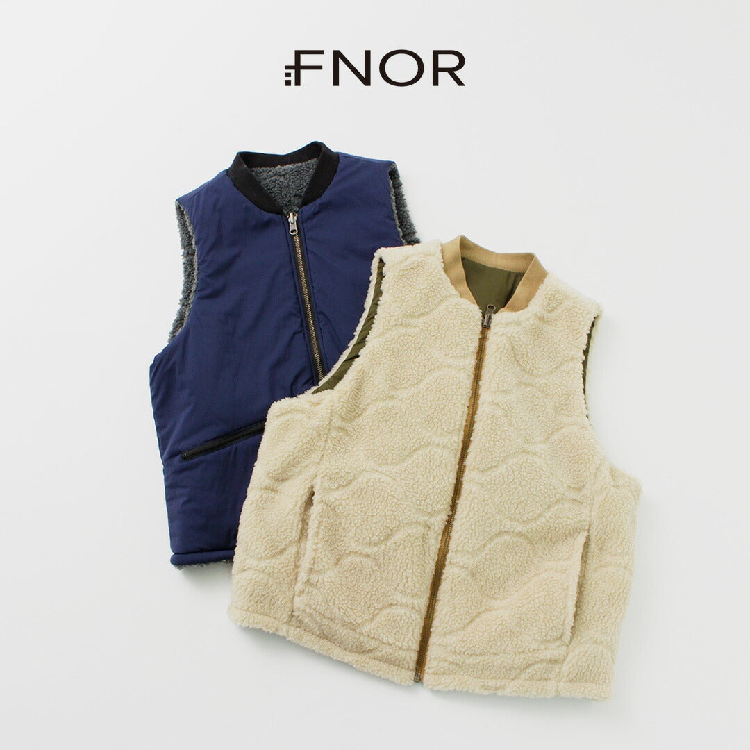 fnor / quiled羊皮boa mil vest