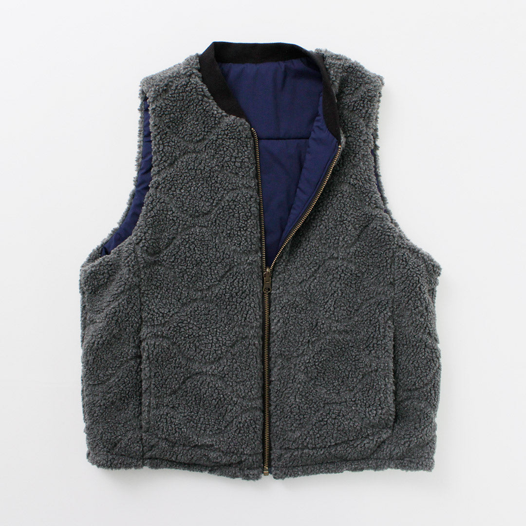 FNOR / Quilted Sheepskin Boa MIL Vest