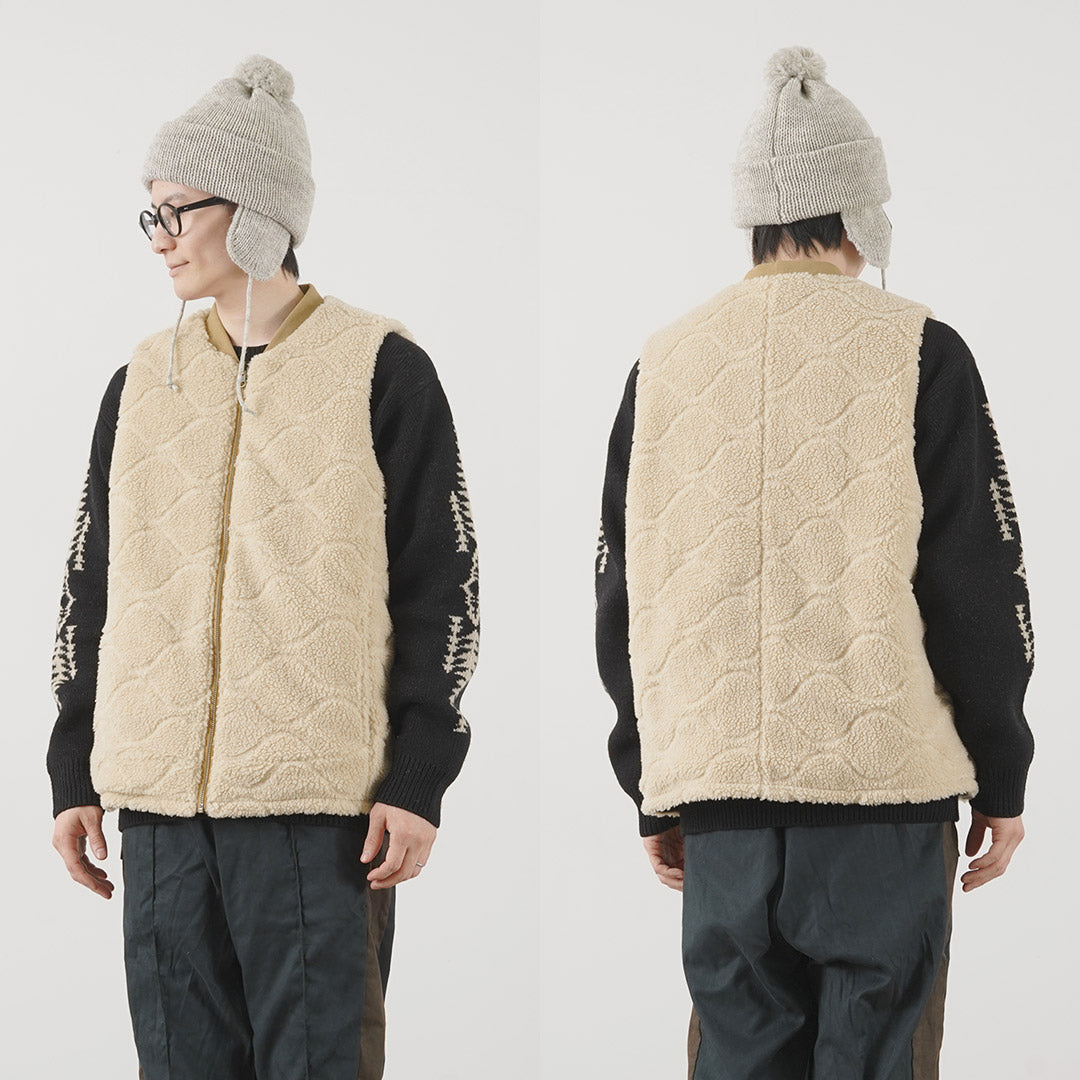 fnor / Quilted Sheepskin Boa Mil 조끼