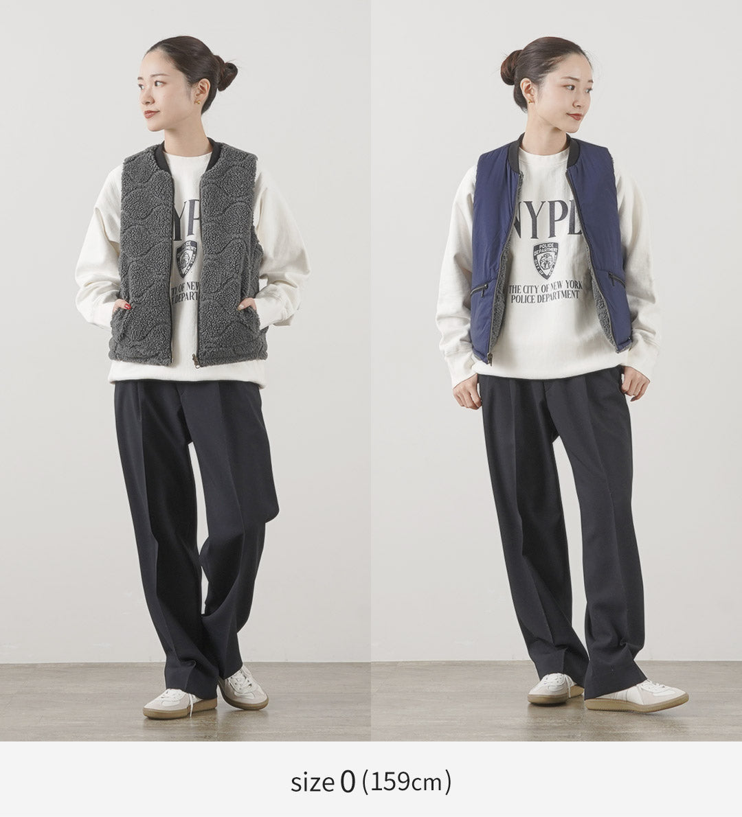 fnor / Quilted Sheepskin Boa Mil 조끼