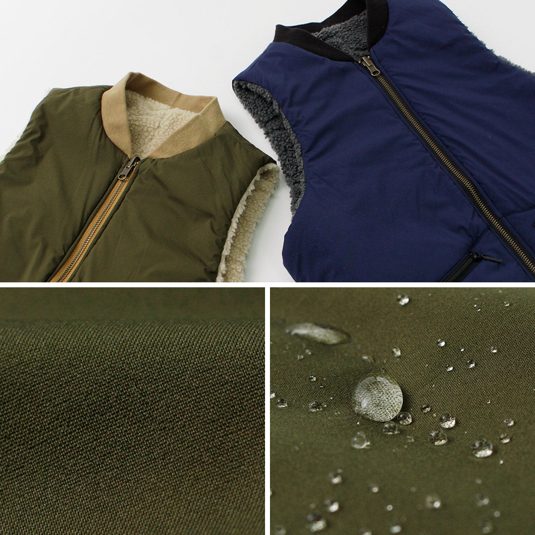 fnor / quiled羊皮boa mil vest