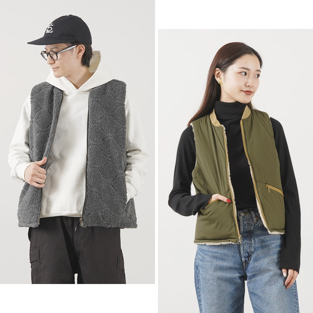 fnor / Quilted Sheepskin Boa Mil 조끼