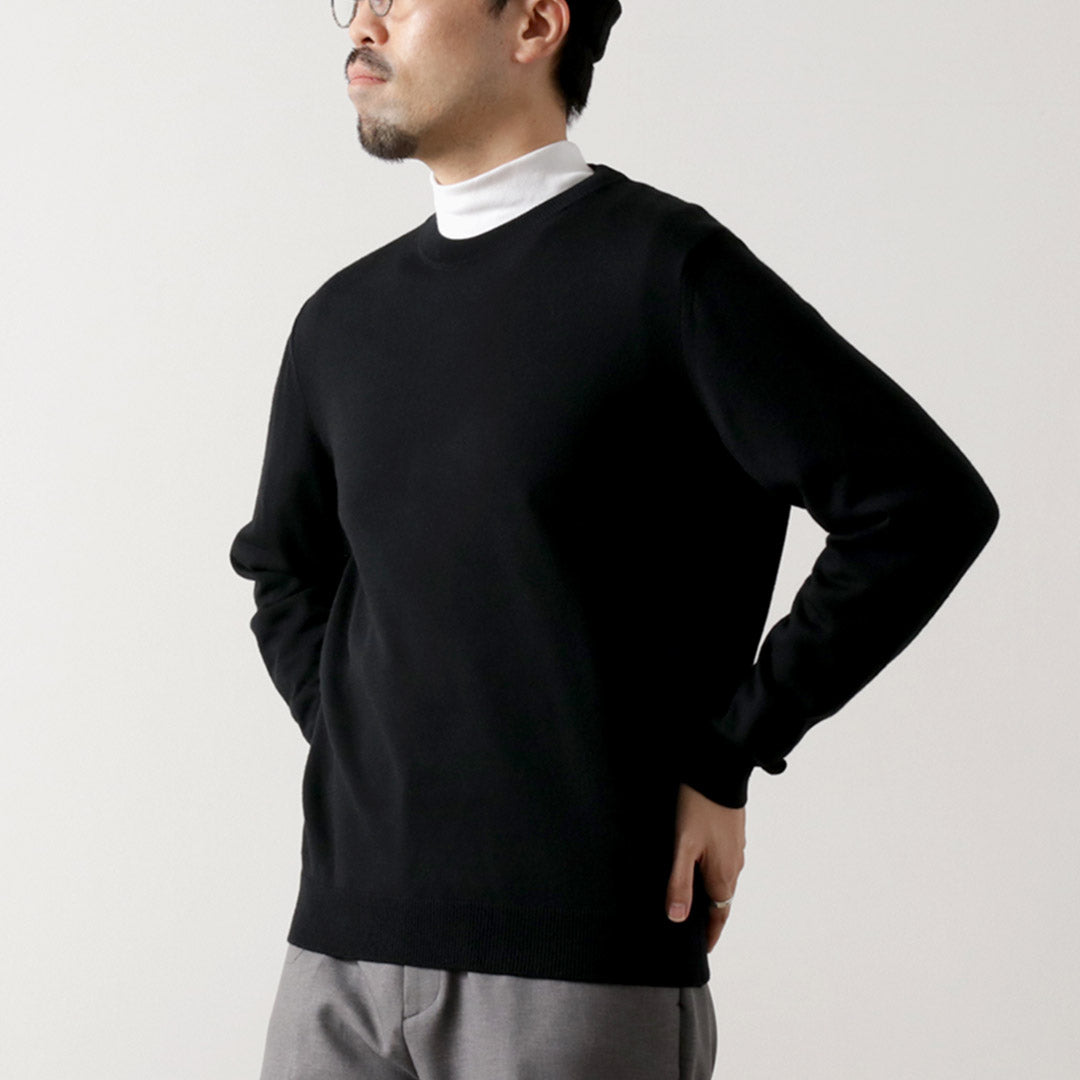 MOONCASTLE / Extra Fine Merino Wool Crew Neck