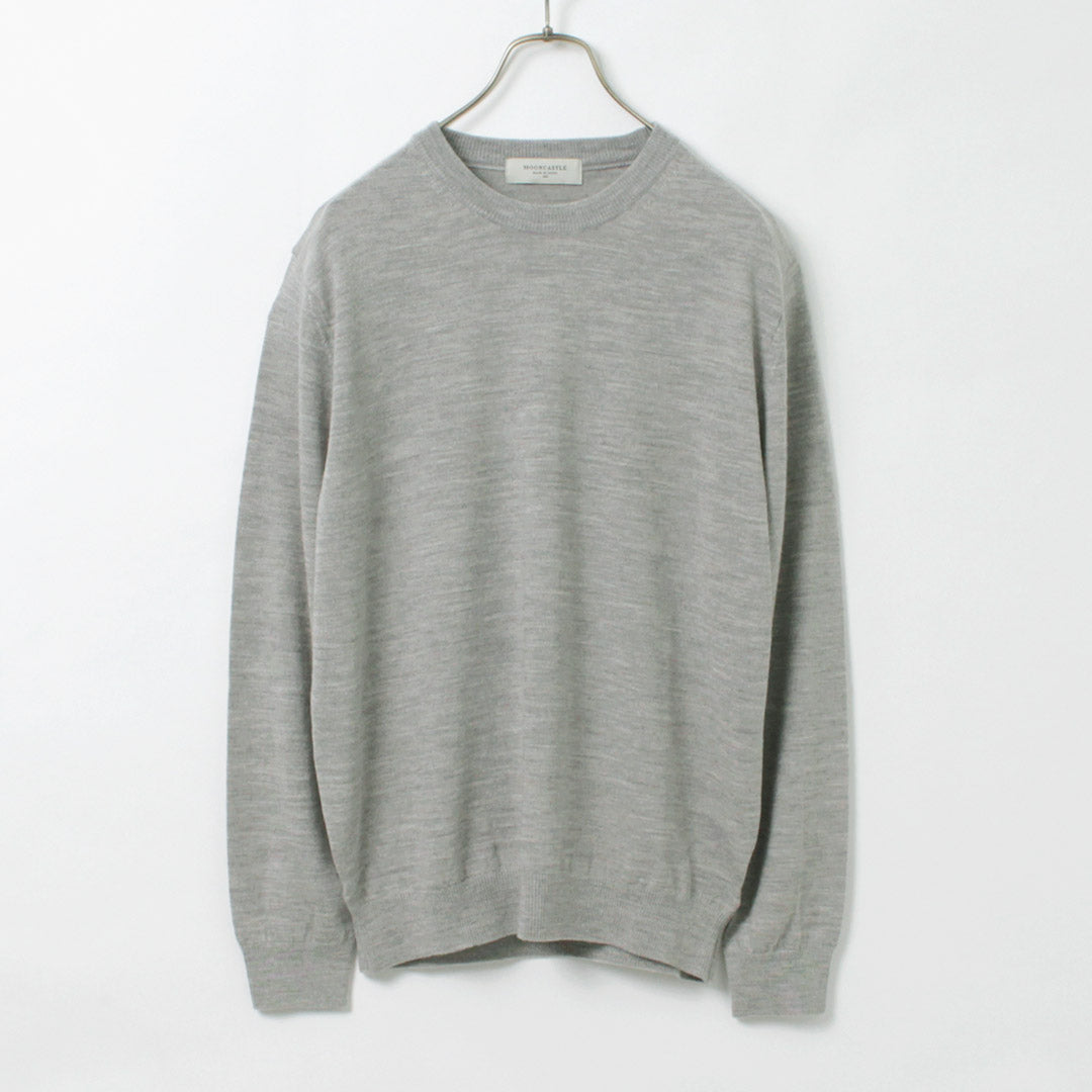 Mooncastle / Extra fino Merino Wool Crew Neck