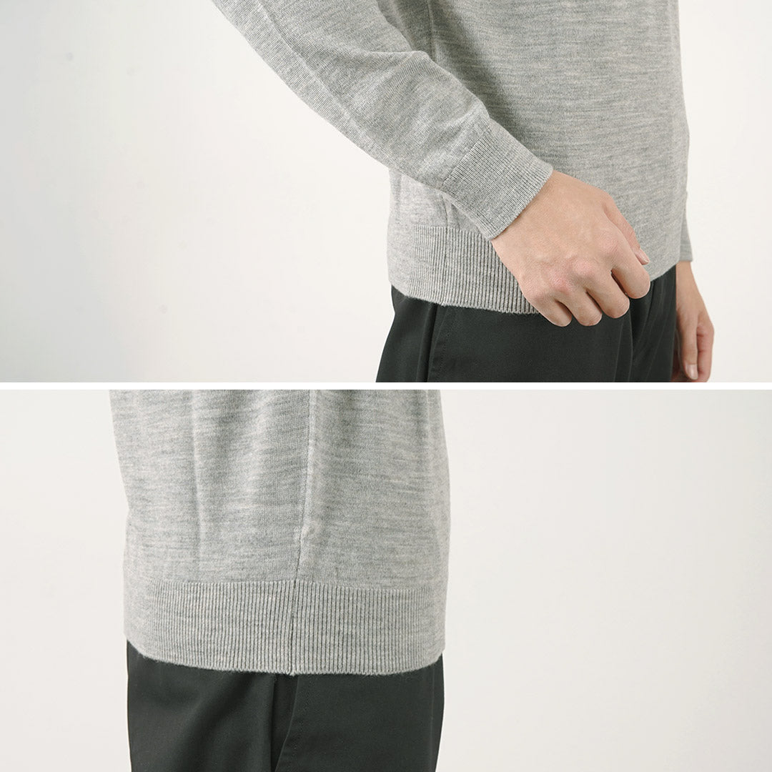 MOONCASTLE / Extra Fine Merino Wool Crew Neck