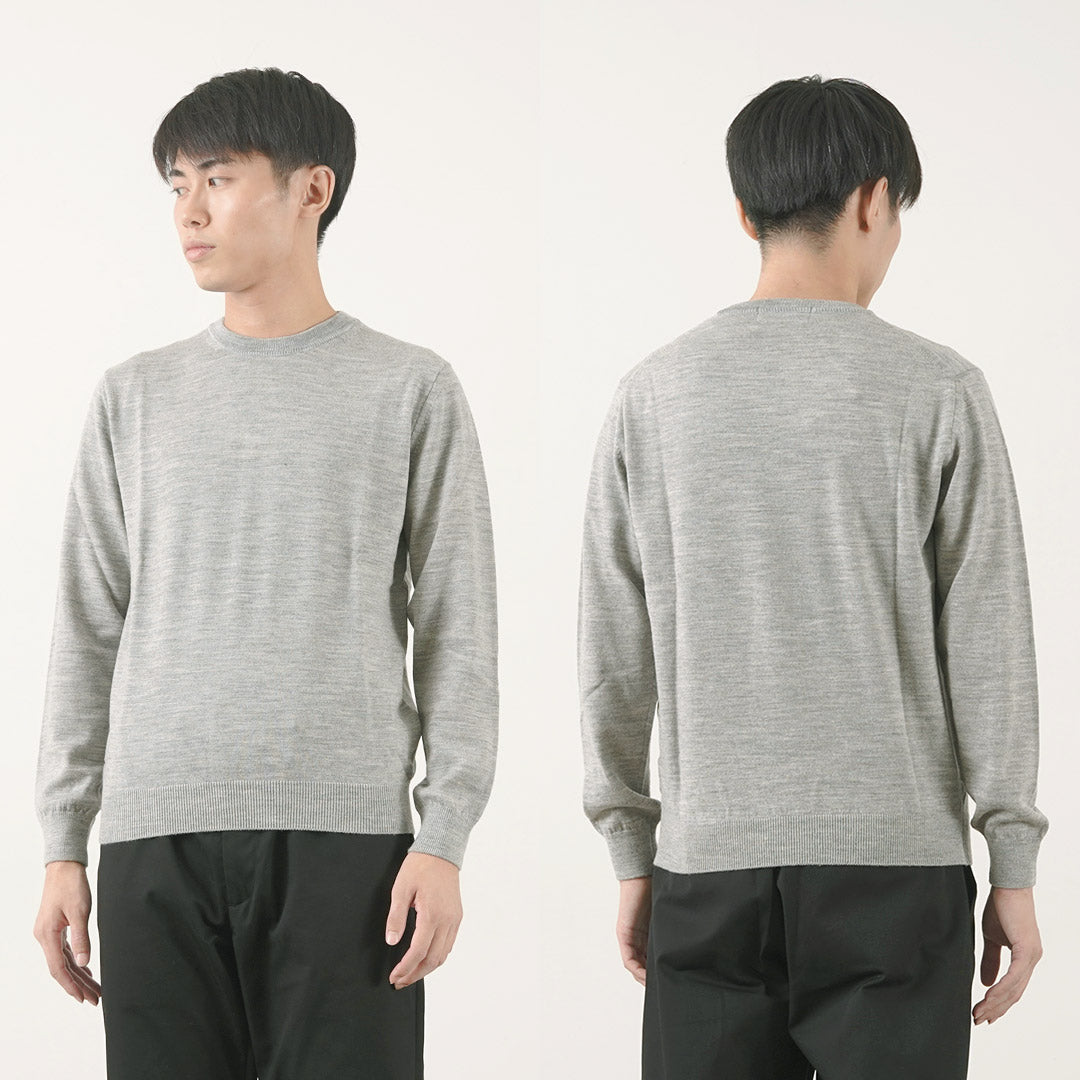 Mooncastle / Extra Fine Merino Wool Crew Neck