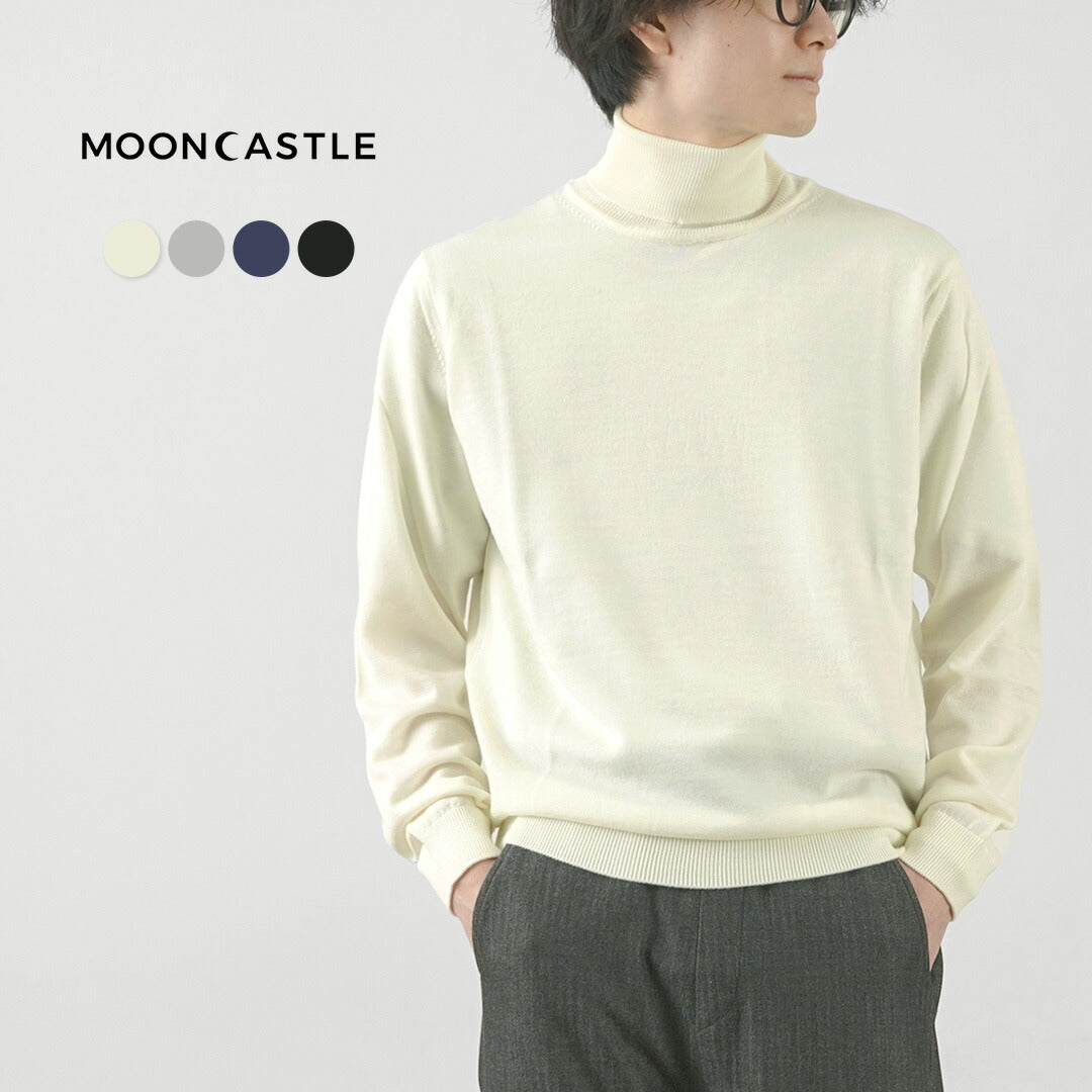 Mooncastle / Extra Fine Merino Wool Turtleneck