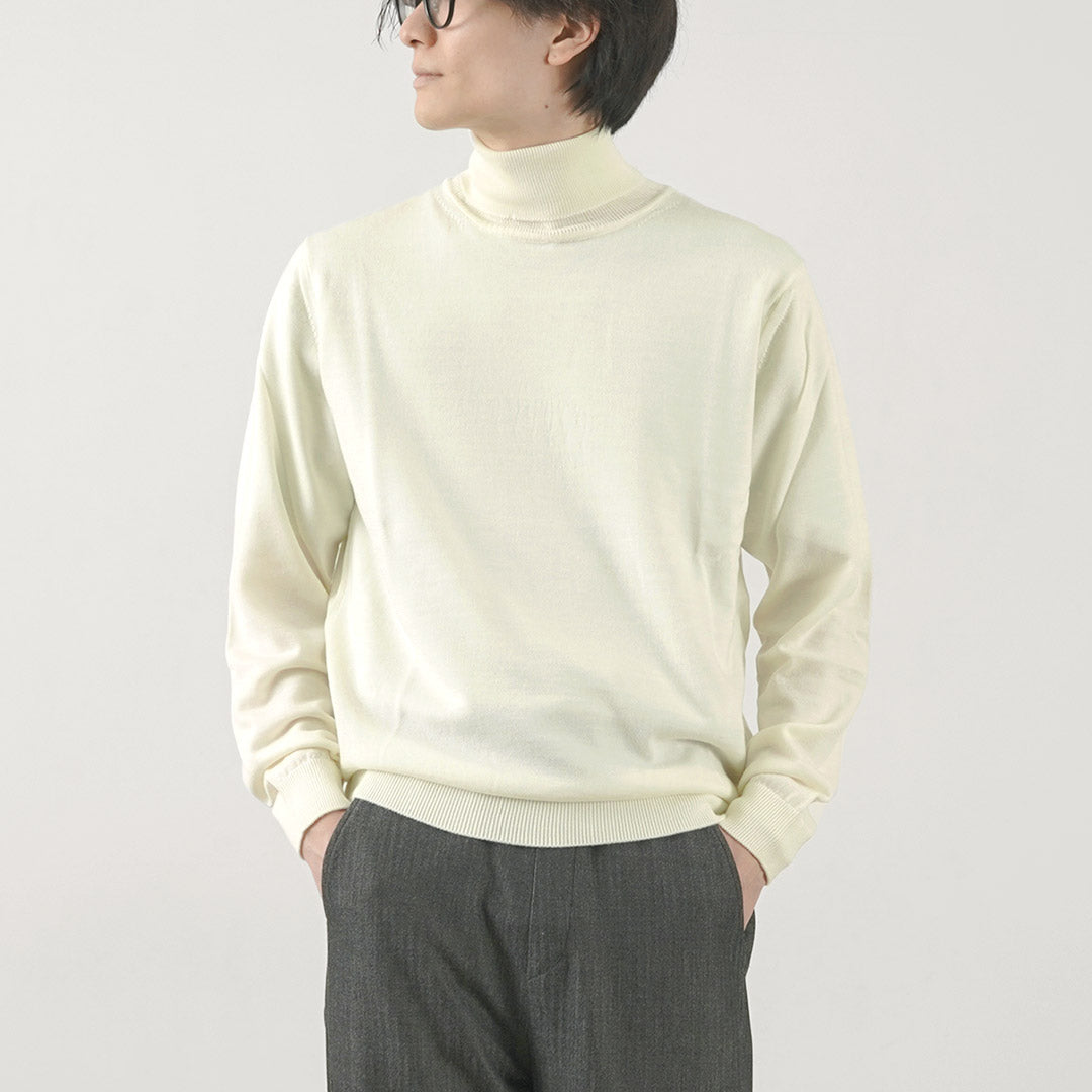 Mooncastle / Extra Fine Merino Wool Turtleneck