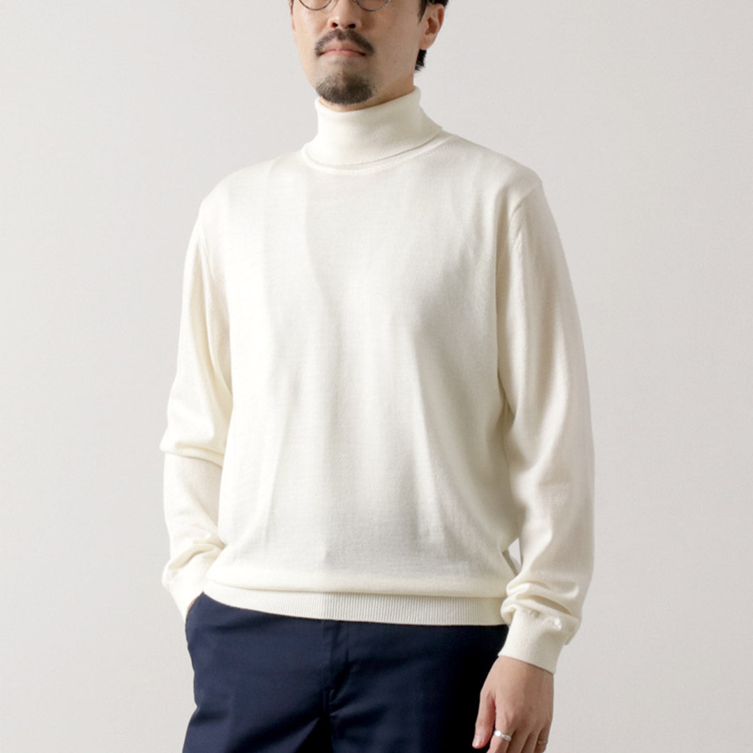 MOONCASTLE / Extra Fine Merino Wool Turtleneck