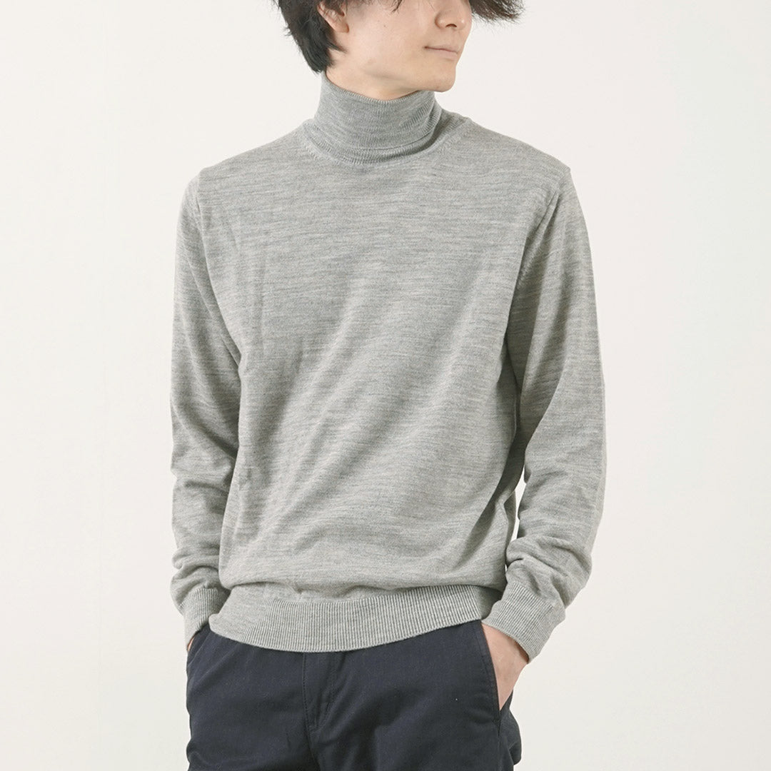 Mooncastle / Extra Fine Merino Wool Turtleneck