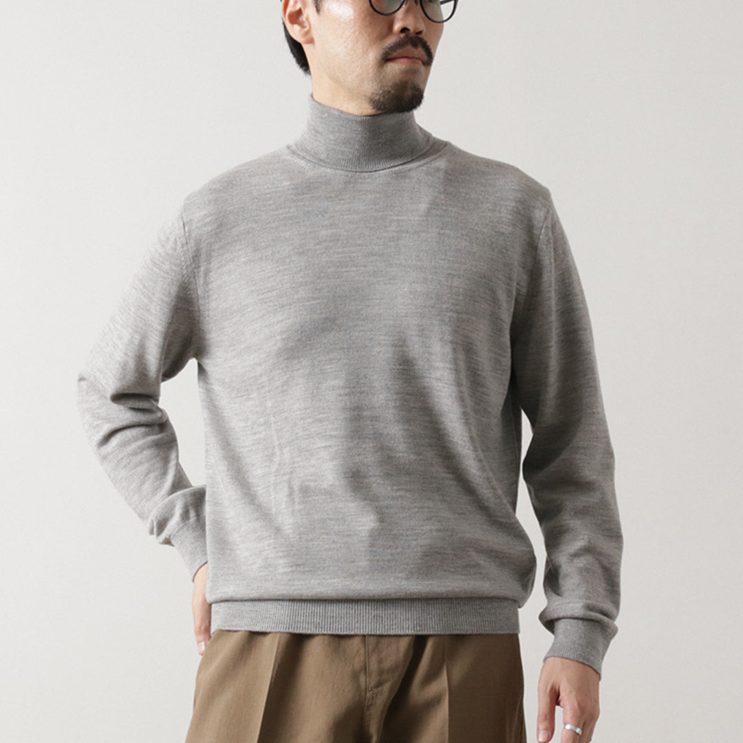 MOONCASTLE / Extra Fine Merino Wool Turtleneck