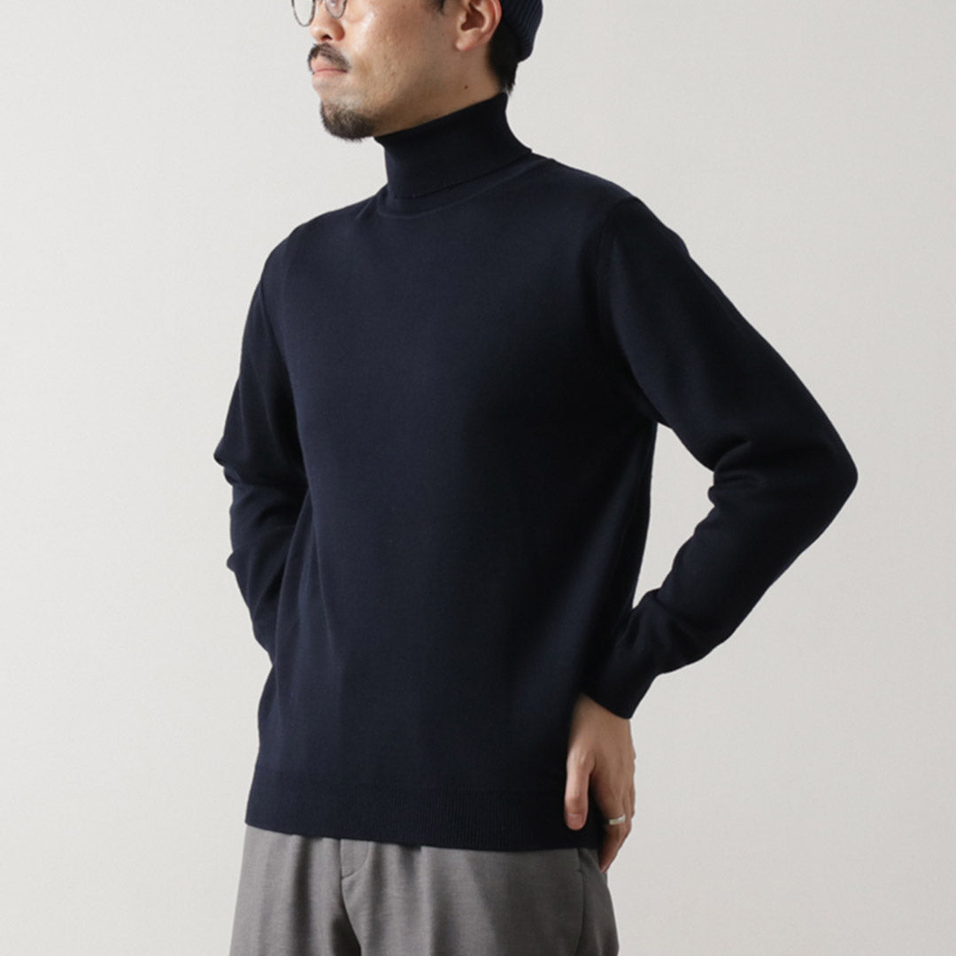 MOONCASTLE / Extra Fine Merino Wool Turtleneck