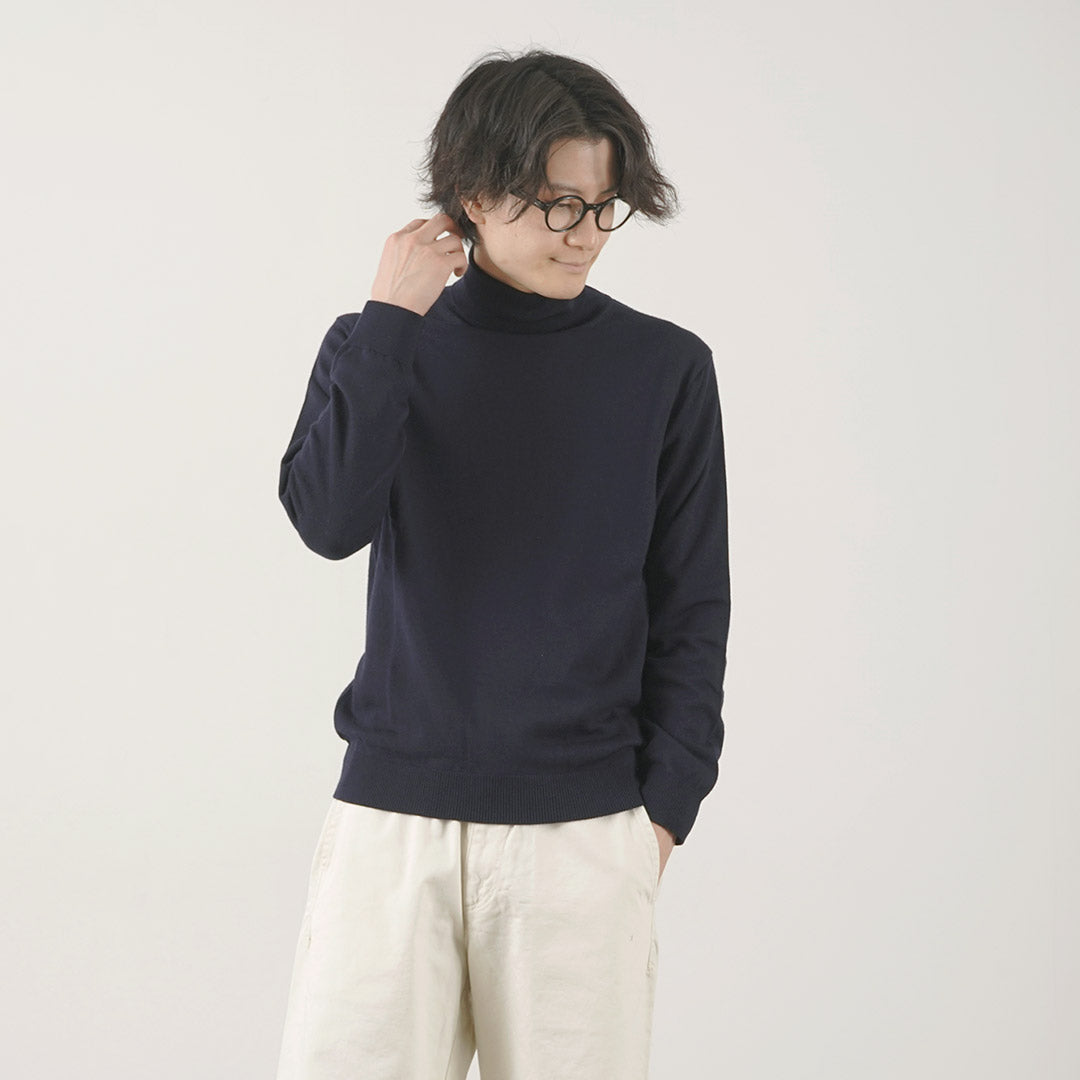 Mooncastle / Extra Fine Merino Wool Turtleneck