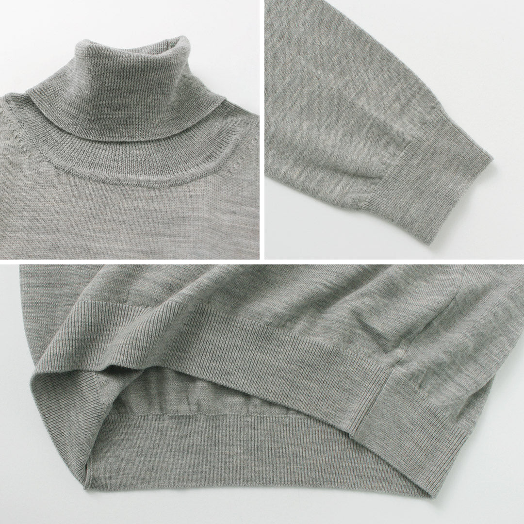 Mooncastle / Extra Fine Merino Wool Turtleneck