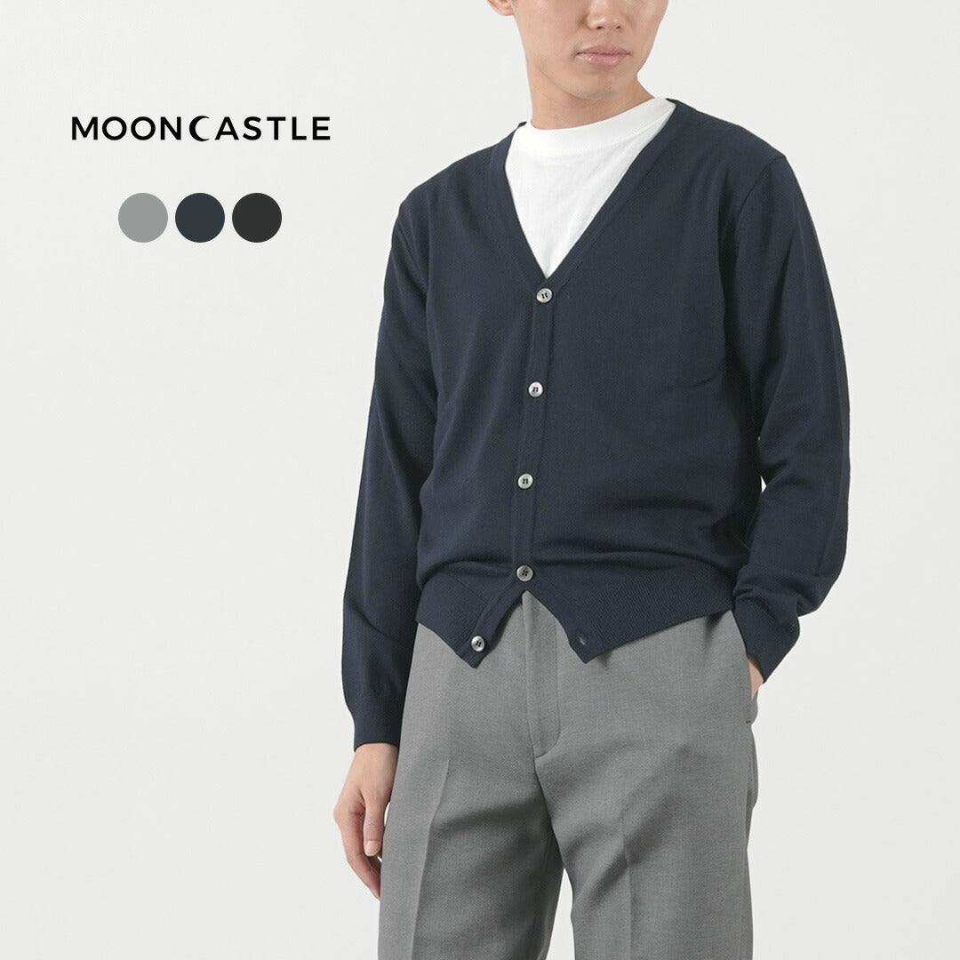 MOONCASTLE / Extra Fine Merino Wool Cardigan