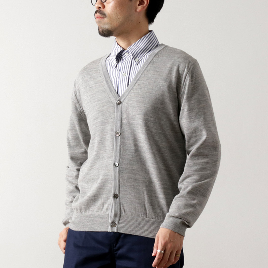 MOONCASTLE / Extra Fine Merino Wool Cardigan