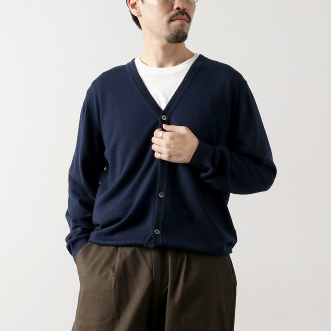 MOONCASTLE / Extra Fine Merino Wool Cardigan