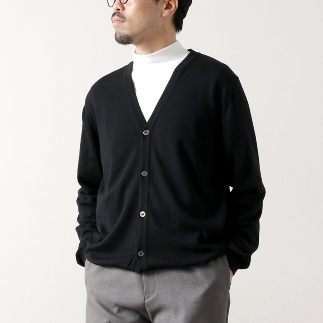 MOONCASTLE / Extra Fine Merino Wool Cardigan