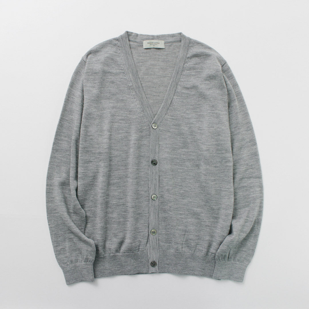 MOONCASTLE / Extra Fine Merino Wool Cardigan