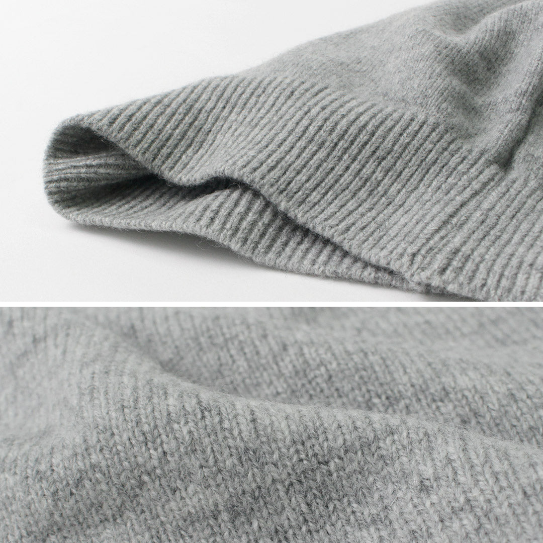 Mooncastle / Cashmere Silk Lambswool Mock Neck