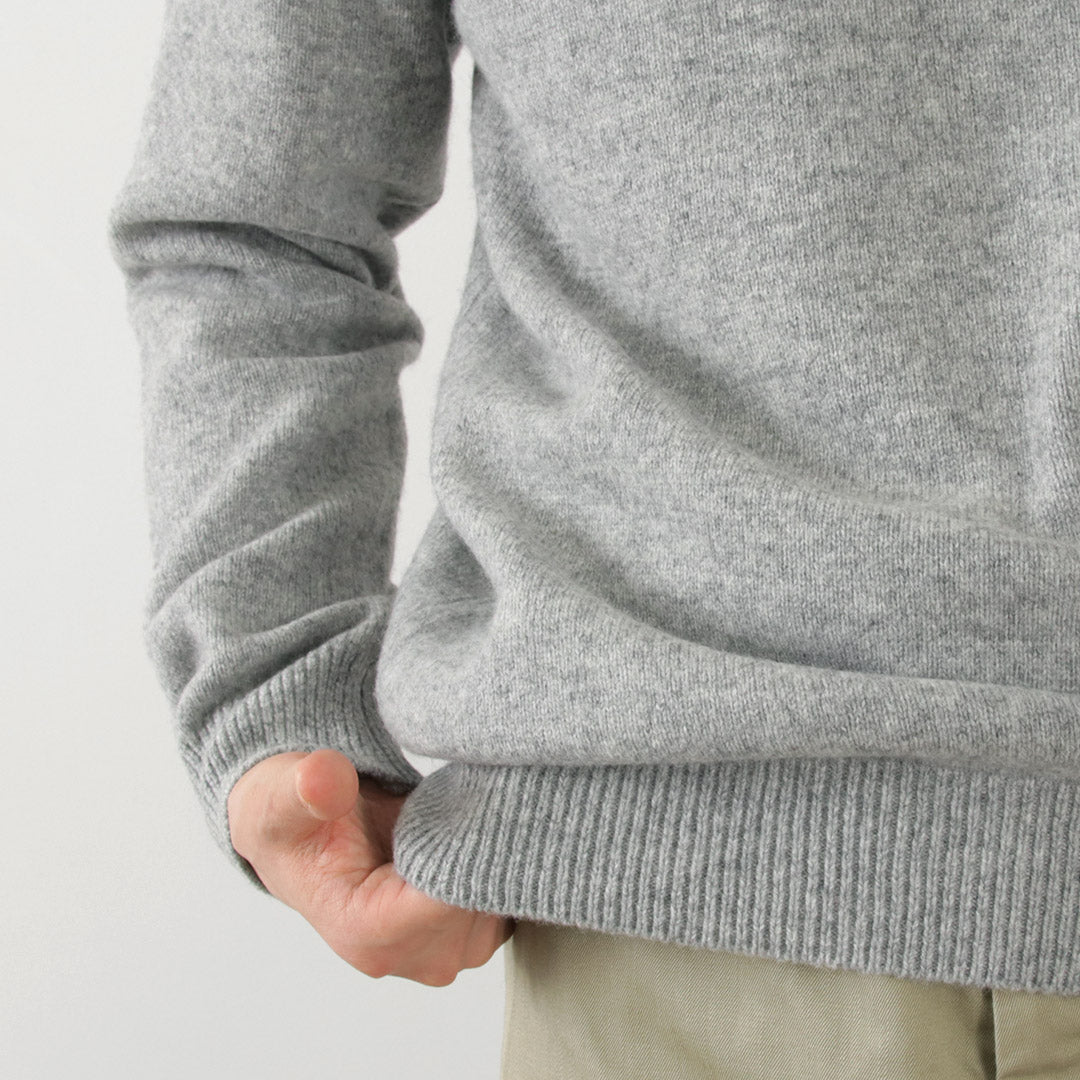 Mooncastle / Cashmere Silk Lambswool Mock Neck