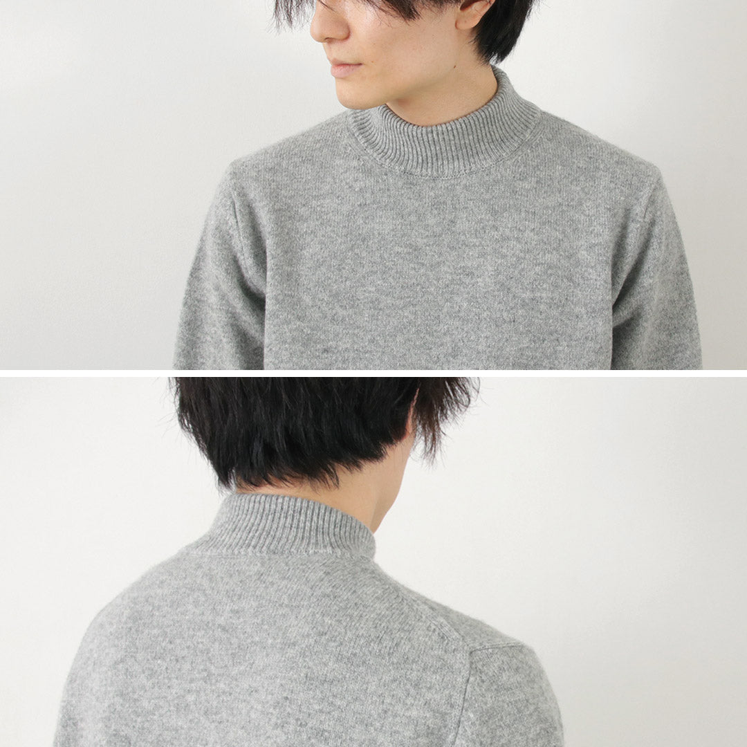 Mooncastle / Cashmere Silk Lambswool Mock Neck