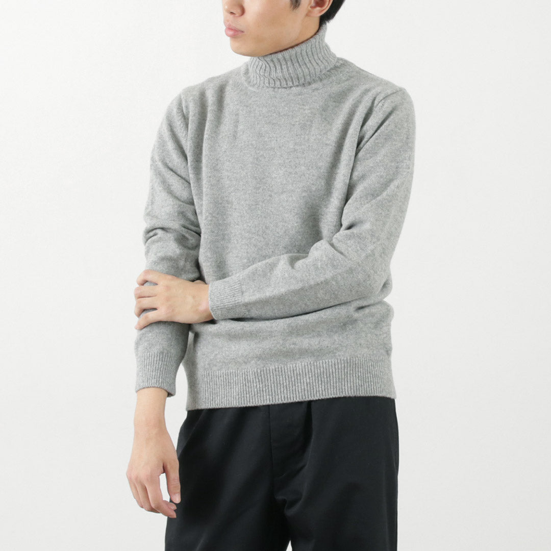 MOONCASTLE / Cashmere Silk Lambs Wool Turtleneck