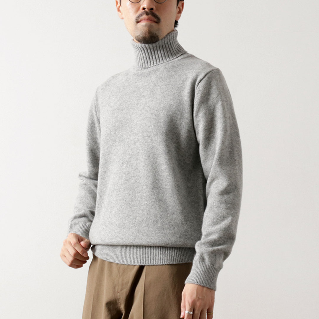 MOONCASTLE / Cashmere Silk Lamb's Wool Turtleneck