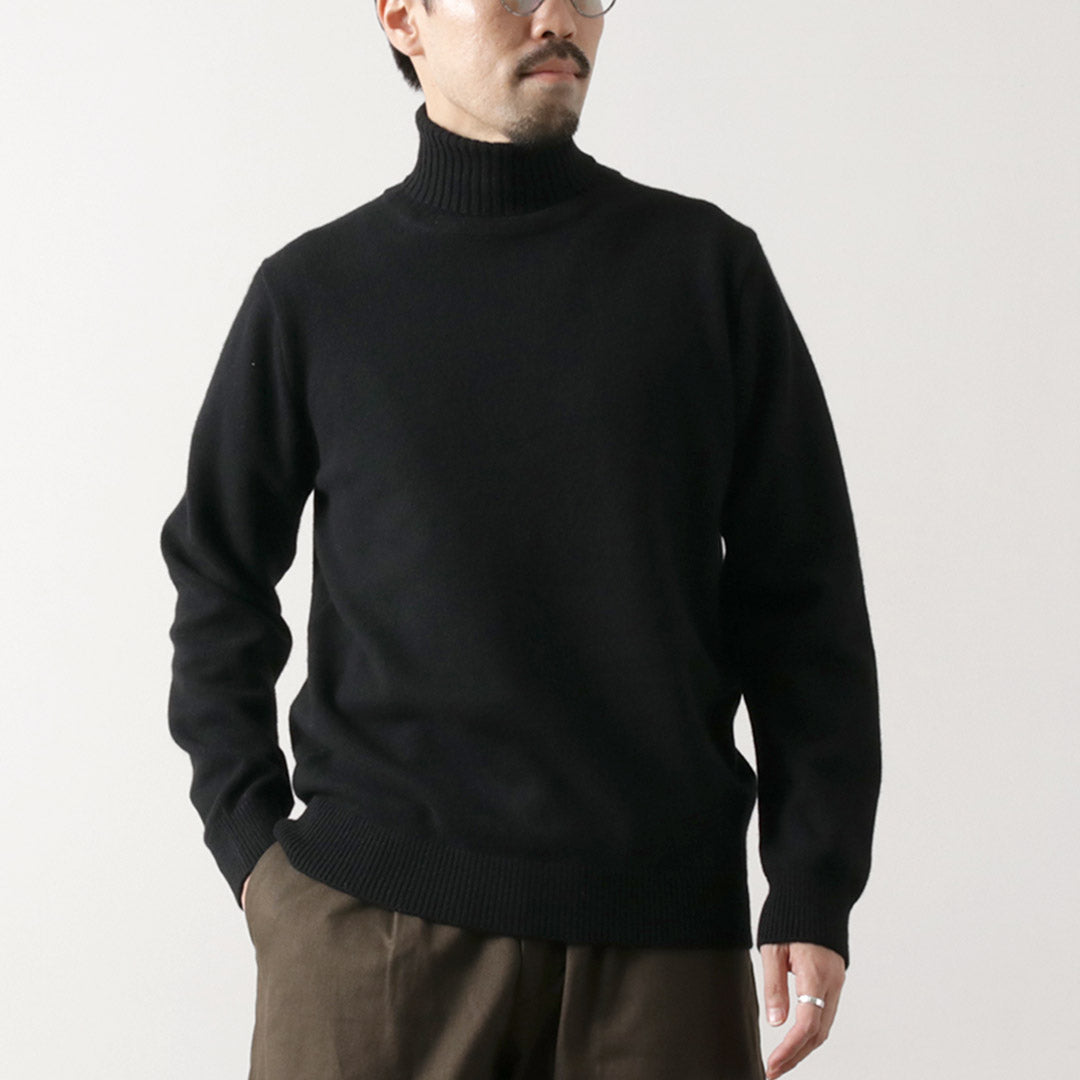 MOONCASTLE / Cashmere Silk Lamb's Wool Turtleneck