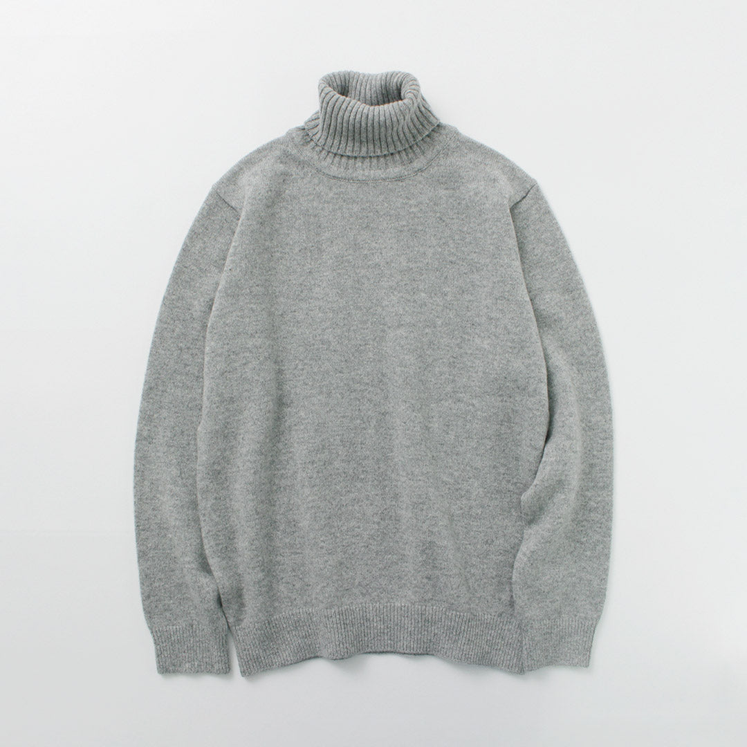 MOONCASTLE / Cashmere Silk Lambs Wool Turtleneck