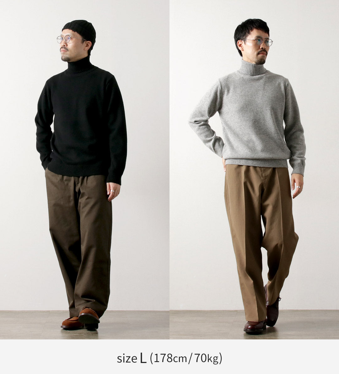 Mooncastle / Cashmere Silk Lambs Wool Turtleneck